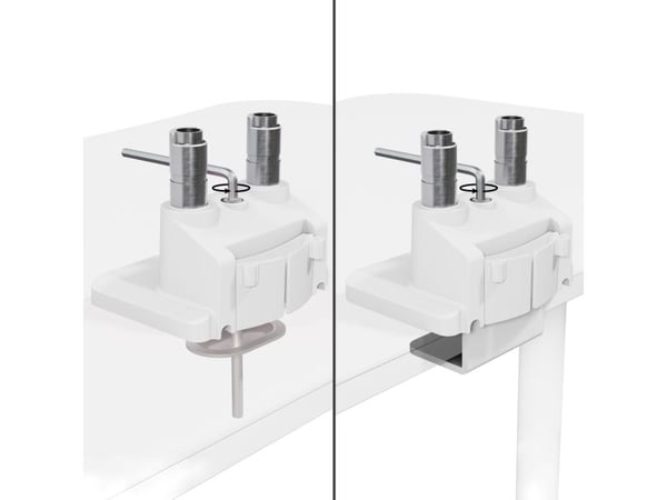Arozzi Alzare Neo Duo - Gas Spring Monitor Arm - White