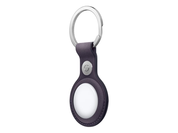 Apple - Taske til airtag - ruostumatonta terästä, mikrotwill - midnight purple - for AirTag - for AirTag
