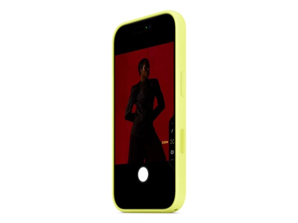 Apple - Skydd för mobiltelefon - MagSafe-kompatibilitet - silikon - neongul - för iPhone 17 Pro
