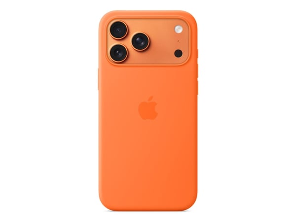 Apple - Baksidedeksel for mobiltelefon - MagSafe-samsvar - silikon - oransje - for iPhone 17 Pro Max