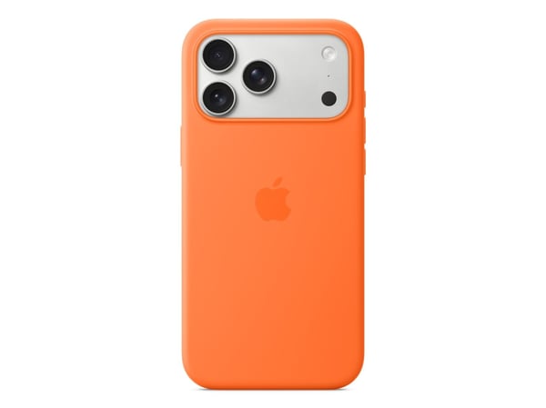 Apple - Baksidedeksel for mobiltelefon - MagSafe-samsvar - silikon - oransje - for iPhone 17 Pro Max