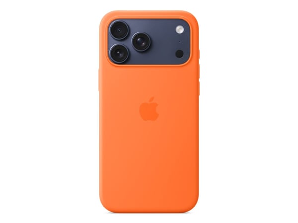 Apple - Baksidedeksel for mobiltelefon - MagSafe-samsvar - silikon - oransje - for iPhone 17 Pro Max