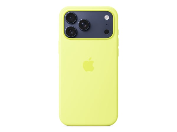 Apple - Baksidedeksel for mobiltelefon - MagSafe-samsvar - silikon - neongul - for iPhone 17 Pro Max