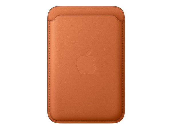 Apple - Lomme for mobiltelefon / kredittkort - MagSafe-samsvar - mikrotvill, FineWoven - rev orange