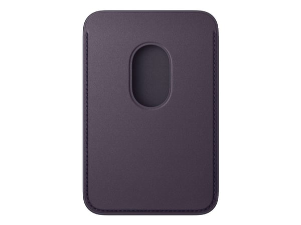 Apple - Lomme for mobiltelefon / kredittkort - MagSafe-samsvar - mikrotvill, FineWoven - midnattslilla