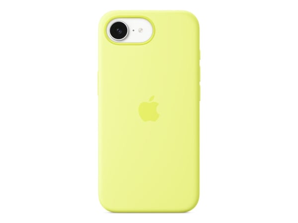 Apple - Baksidedeksel for mobiltelefon - silikon - neongul - for iPhone 16e