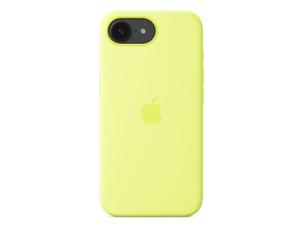 Apple - Baksidedeksel for mobiltelefon - silikon - neongul - for iPhone 16e