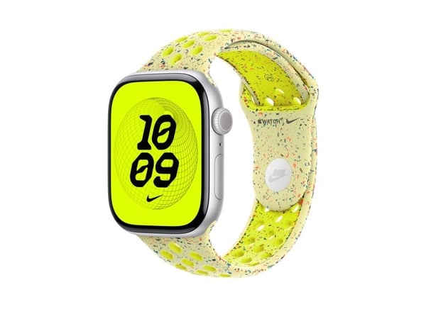 Apple Nike - Bånd for smart armbåndsur - 46mm - M/L (passer håndledd på 160 - 210 mm) - volt splash - for Watch Hermès Series 9, SE 3, Series 10, S...