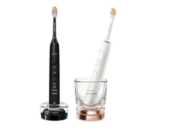 Philips Sonicare DiamondClean 9000 HX9914 - Tannbørste - svart/rosa gull (en pakke 2)