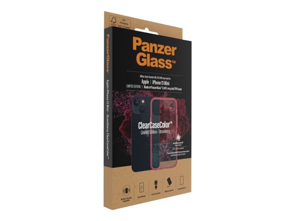 PanzerGlass 330, Suojus, Apple, Apple - iPhone 13 Mini, 13,7 cm (5.4"), Punainen