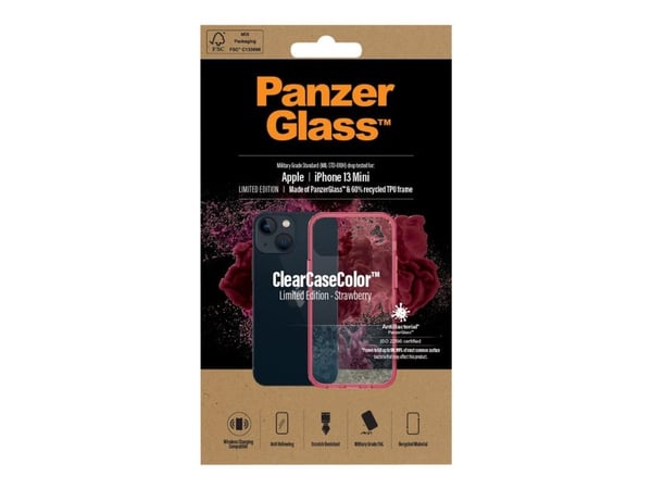 PanzerGlass 330, Suojus, Apple, Apple - iPhone 13 Mini, 13,7 cm (5.4"), Punainen
