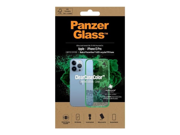 PanzerGlass 339, Suojus, Apple, Apple - iPhone 13 Pro, 15,5 cm (6.1"), Vihreä