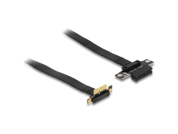 Delock riser card PCI Express x1-kontakt 90° vinklad till x1-kortplats med kabel 30 cm