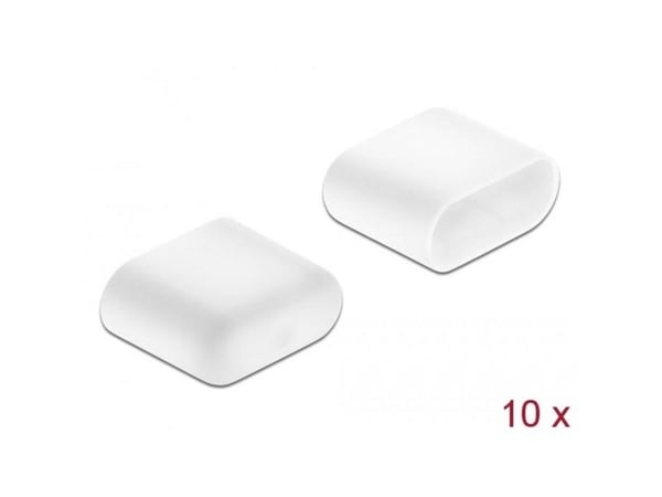 Delock Pölysuojus USB Type-C urokselle - Pölysuojus - valkoinen (10 kpl)