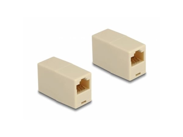 Delock-sovitin RJ45-liittimestä RJ45-liittimeen UTP beige