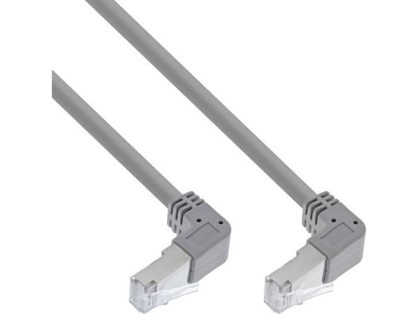Patchkabel vinklet på begge sider, S/FTP, Cat.6, 250MHz, PVC, 2,90m