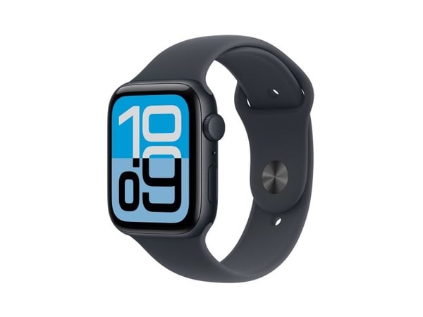 Apple Watch SE 3 GPS 44mm Midnight Aluminium Case with Midnight Sport Band - M/L