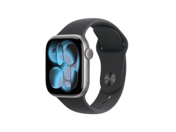 Apple Watch Series 11 GPS 42mm Space Grey Aluminium Case with Black Sport Band - S/M