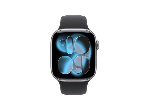 Apple Watch Series 11 GPS 42mm Space Grey Aluminium Case with Black Sport Band - S/M