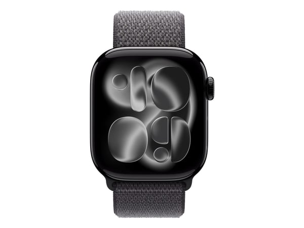 Apple - Sløyfe for smart armbåndsur - 42mm - 130 - 200 mm - mørk grå - for Watch Hermès Series 7, Hermès Series 9, SE 3, Series 10, Series 11, Seri...