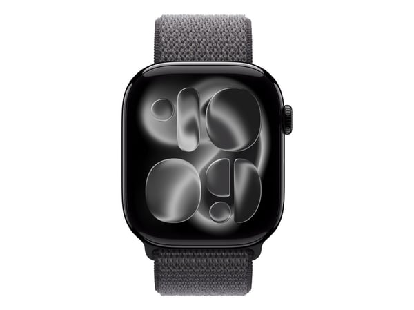 Apple - Sløyfe for smart armbåndsur - 46mm - 145 - 220 mm - mørk grå - for Watch Hermès Series 9, SE 3, Series 10, Series 11, Series 8, Series 9, U...