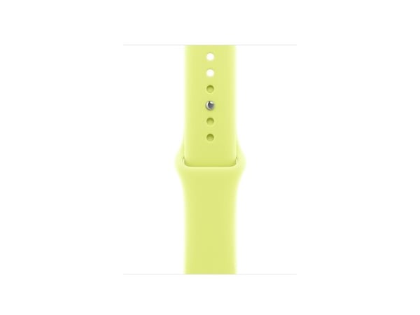 Apple - Bånd for smart armbåndsur - 42mm - S/M-størrelse - neongul - for Watch Hermès Series 7, Hermès Series 9, SE 3, Series 10, Series 11, Series...
