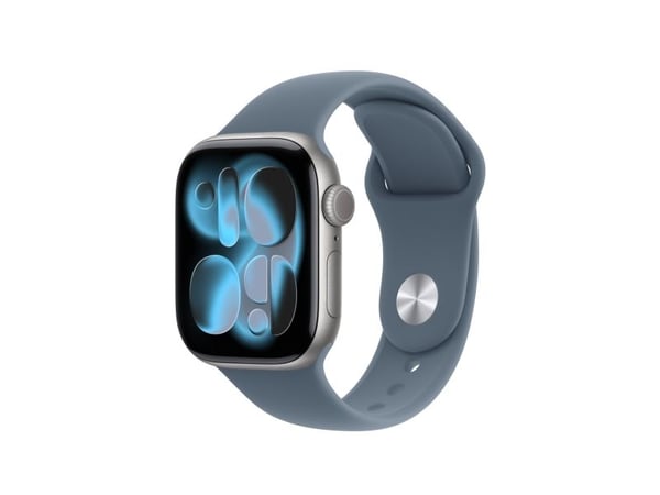 Apple - Bånd for smart armbåndsur - 42mm - S/M-størrelse - anker blå - for Watch Hermès Series 7, Hermès Series 9, SE 3, Series 10, Series 11, Seri...