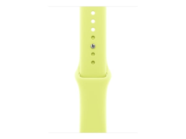 Apple - Bånd for smart armbåndsur - 46mm - M/L (passer håndledd på 160 - 210 mm) - neongul - for Watch Hermès Series 9, SE 3, Series 10, Series 11,...
