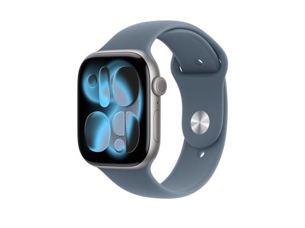 Apple - Bånd for smart armbåndsur - 46mm - M/L (passer håndledd på 160 - 210 mm) - anker blå - for Watch Hermès Series 9, SE 3, Series 10, Series 1...