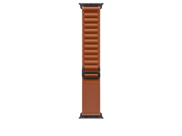 Apple - Sløyfe for smart armbåndsur - 49 mm, svart titanfinish - Liten størrelse - terrakotta - for Watch Hermès Series 9, SE 3, Series 10, Series ...