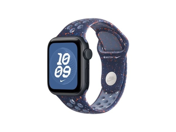 Apple Nike - Bånd for smart armbåndsur - 40mm - M/L-størrelse - blått bånd - for Watch Hermès Series 7, Hermès Series 9, SE 3, Series 10, Series 11...