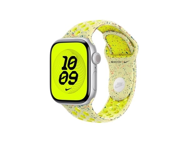 Apple Nike - Bånd for smart armbåndsur - 42mm - S/M-størrelse - volt splash - for Watch Hermès Series 7, Hermès Series 9, SE 3, Series 10, Series 1...