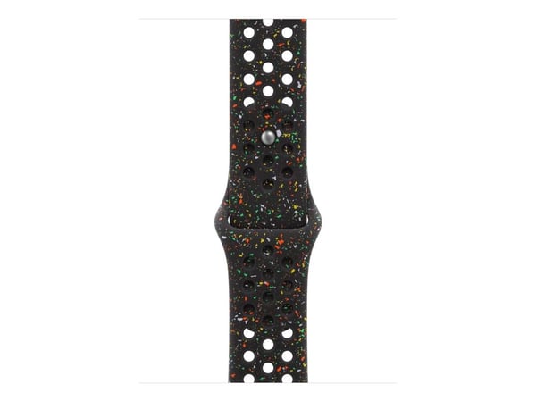 Apple Nike - Bånd for smart armbåndsur - 46mm - M/L (passer håndledd på 160 - 210 mm) - midnatts sort - for Watch Hermès Series 9, SE 3, Series 10,...
