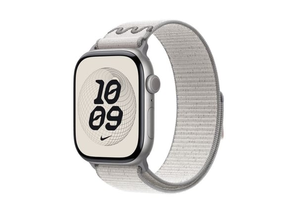 Apple Nike - Sløyfe for smart armbåndsur - 46mm - 145 - 220 mm - veiled grå - for Watch Hermès Series 9, SE 3, Series 10, Series 11, Series 8, Seri...