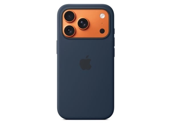 Apple - Baksidedeksel for mobiltelefon - MagSafe-samsvar - silikon - midnatt - for iPhone 17 Pro