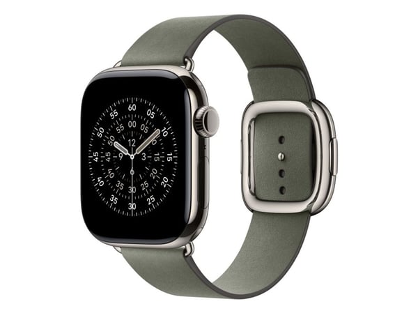 Apple - Klokkestropp for smart armbåndsur - 42mm - Medium størrelse - salviegrå - for Watch Hermès Series 7, Hermès Series 9, SE 3, Series 10, Seri...