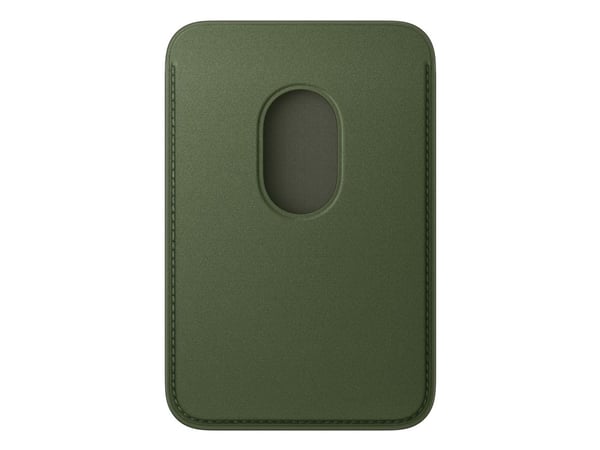 Apple - Lomme for mobiltelefon / kredittkort - MagSafe-samsvar - mikrotvill, FineWoven - mose