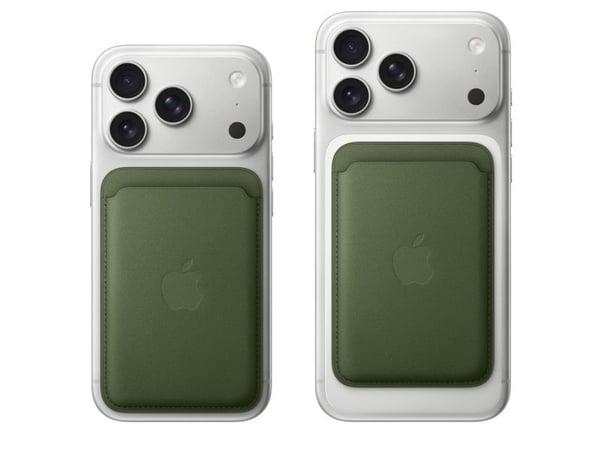 Apple - Lomme for mobiltelefon / kredittkort - MagSafe-samsvar - mikrotvill, FineWoven - mose
