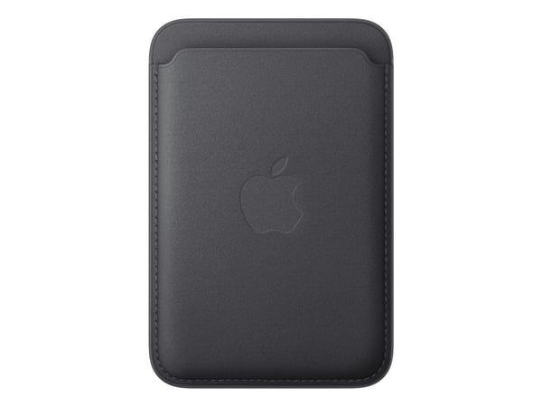 Apple - Lomme for mobiltelefon / kredittkort - MagSafe-samsvar - mikrotvill, FineWoven - svart