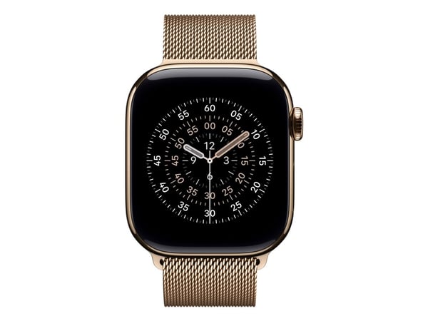 Apple - Sløyfe for smart armbåndsur - 42mm - 130 - 180 mm - gull - for Watch Hermès Series 7, Hermès Series 9, SE 3, Series 10, Series 11, Series 8...