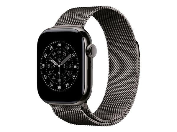 Apple - Sløyfe for smart armbåndsur - 42mm - 130 - 180 mm - skifergrå - for Watch Hermès Series 7, Hermès Series 9, SE 3, Series 10, Series 11, Ser...