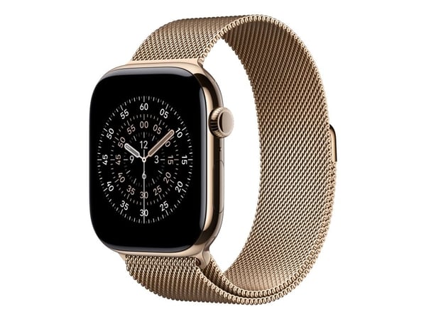 Apple - Sløyfe for smart armbåndsur - 46mm - M/L-størrelse - gull - for Watch Hermès Series 9, SE 3, Series 10, Series 11, Series 8, Series 9, Ultr...