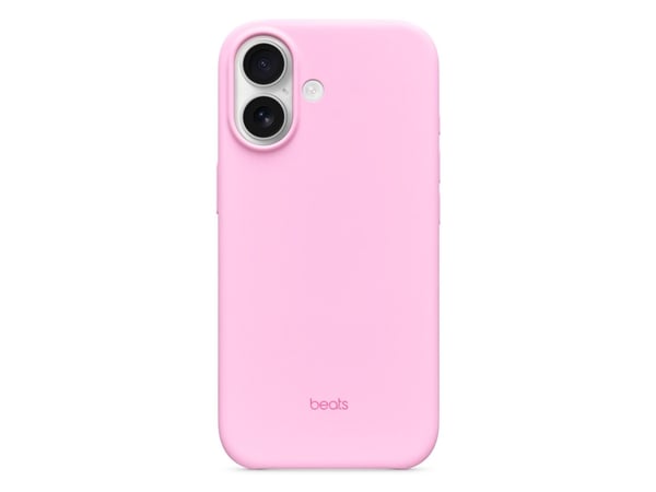 Beats - Bagsidecover til mobiltelefon - MagSafe-kompatibilitet - polykarbonat - pebble pink - for iPhone 17