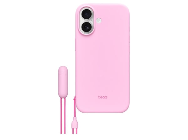 Beats - Matkapuhelimen takakuori - jalustalla - MagSafe-yhteensopivuus - polykarbonaatti - pebble pink - iPhone 17:lle