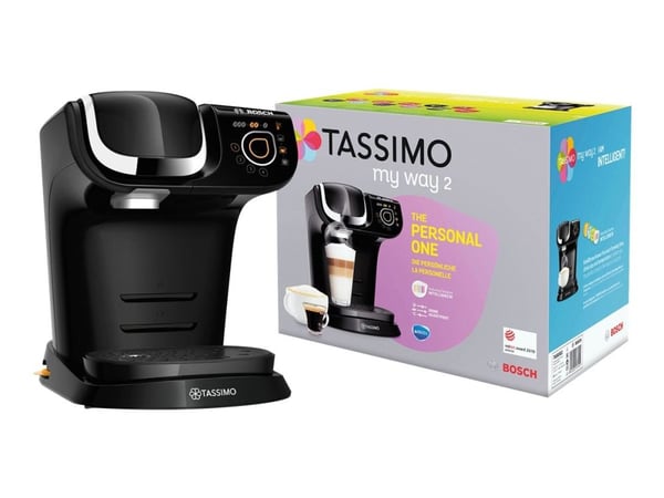 Bosch My Way 2, Kahvikapselikone, 1,3 L, Kahvikapseli, Musta, Kromi
