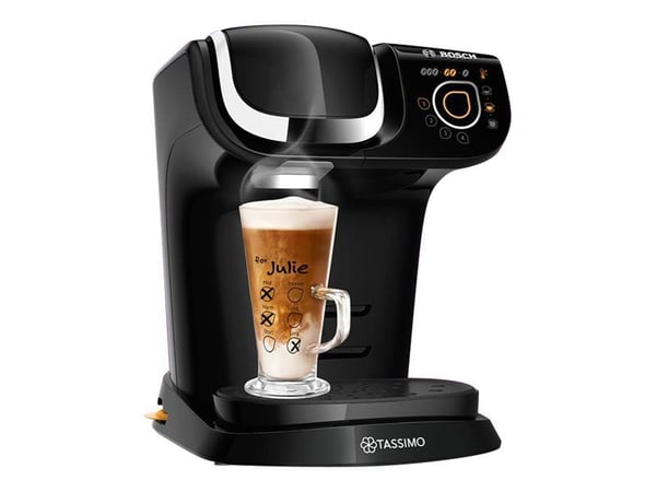 Bosch My Way 2, Kahvikapselikone, 1,3 L, Kahvikapseli, Musta, Kromi