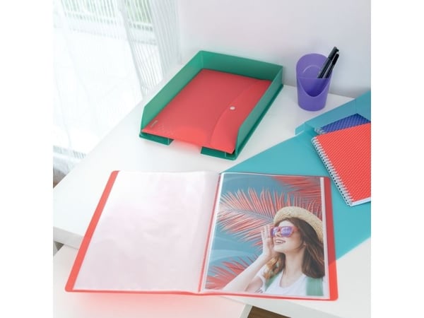 Esselte Colour'Breeze - Dokumentmappe - for A4 (210 x 297 mm) - grønn (en pakke 3)