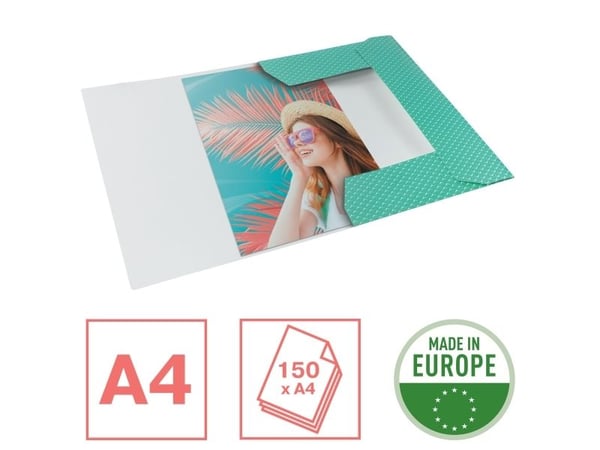 Esselte Colour'Breeze - 3-flikhållare - för A4 (210 x 297 mm) - kapacitet: 150 ark - grön
