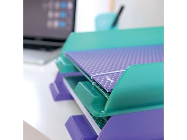 Esselte Colour'Breeze - 3-fliksmappe - for A4 (210 x 297 mm) - kapasitet: 150 ark - Korall