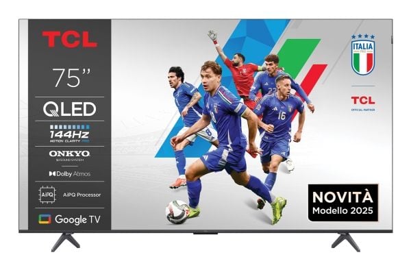 TCL 75P8K - 75" Diagonalklasse (74.5" synlig) - P8K Series LED-bakgrunnsbelyst LCD TV - QLED - Smart TV - Google TV - 4K UHD (2160p) 3840 x 2160 - ...